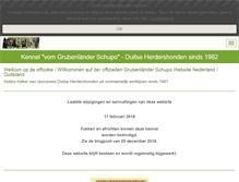 Tablet Screenshot of grubenlaender-schupo-nl.com